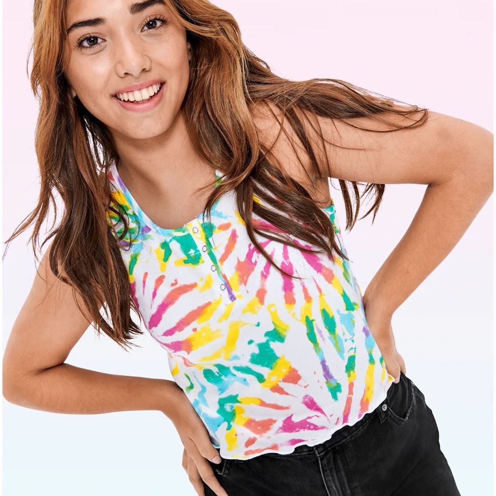 Colorful Tie-Dye Women's Top